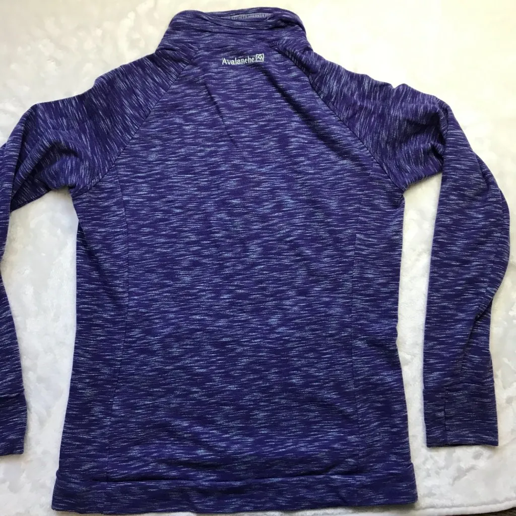 Avalanche‎ Women's Purple Quarter Snap Long Sleeve Pullover Size M Running - Image 5