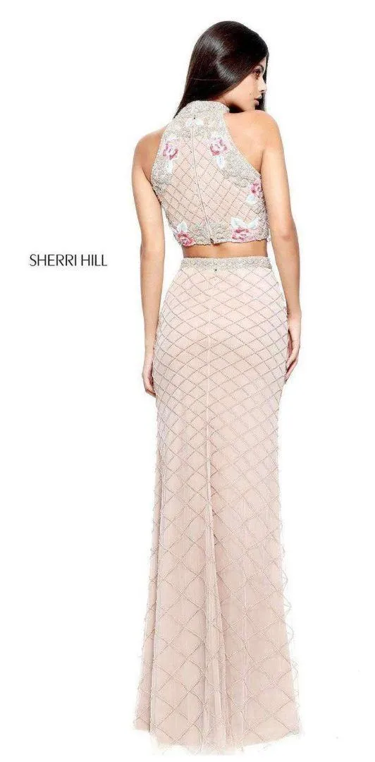 Two Piece High Neck Prom Dress - Image 3
