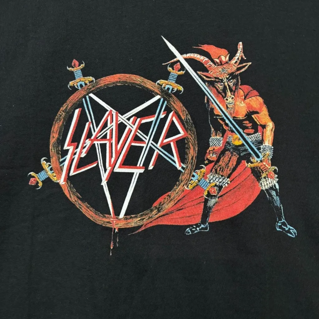 Slayer Show No Mercy Thrash Metal Band T-Shirt Size Large  - Image 2