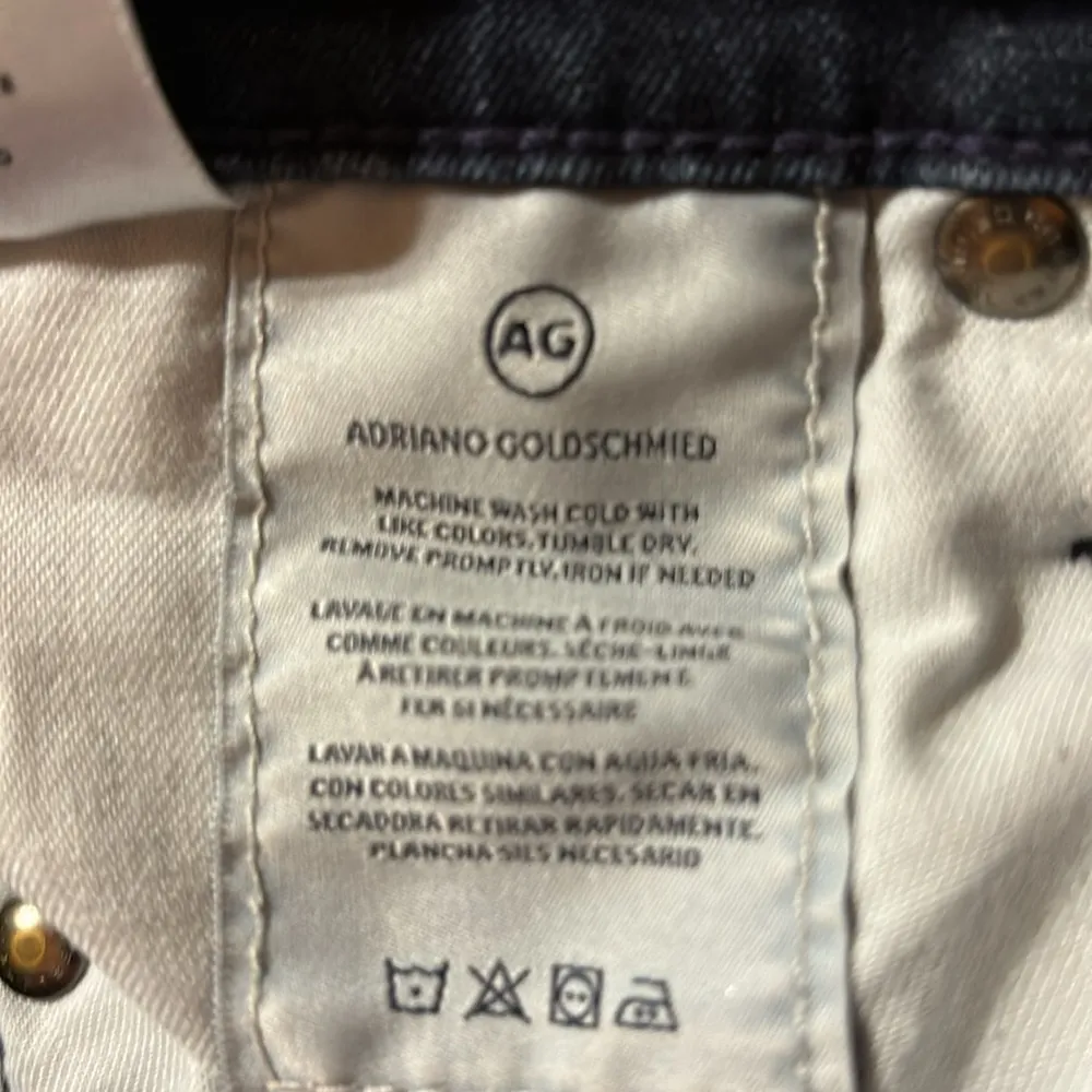 AG Adriano Goldschmied The Prima Mid-Rise Cigarette Dark Wash Jeans Size 26R - Image 10