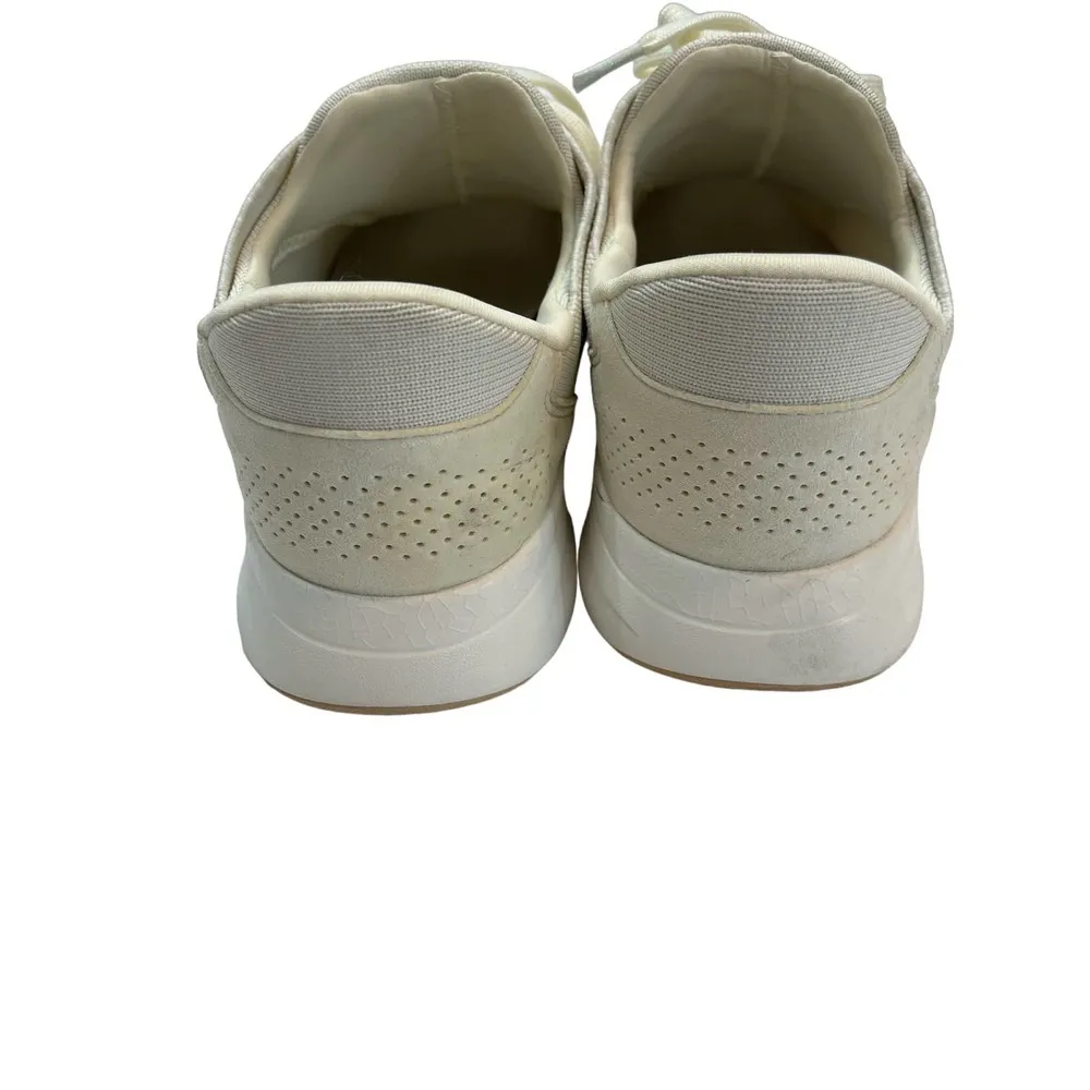 Kizik Lima Slip on Lace Sneakers Cream knit Unisex Size 10.5 - Image 6