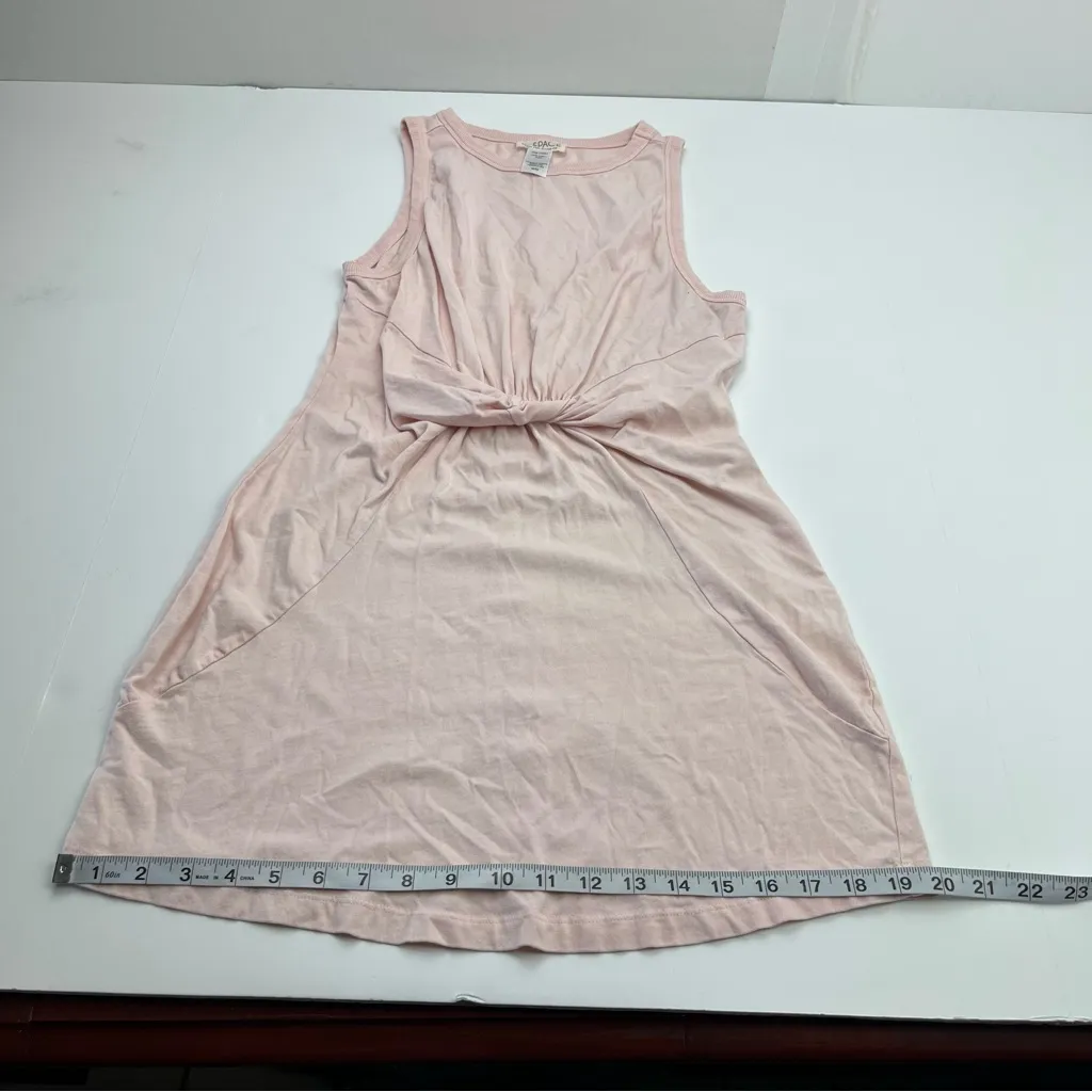 L*Space Baby Pink Sleeveless Dress Womens Medium 100%‎ Cotton Stretch *FLAWED - Image 8