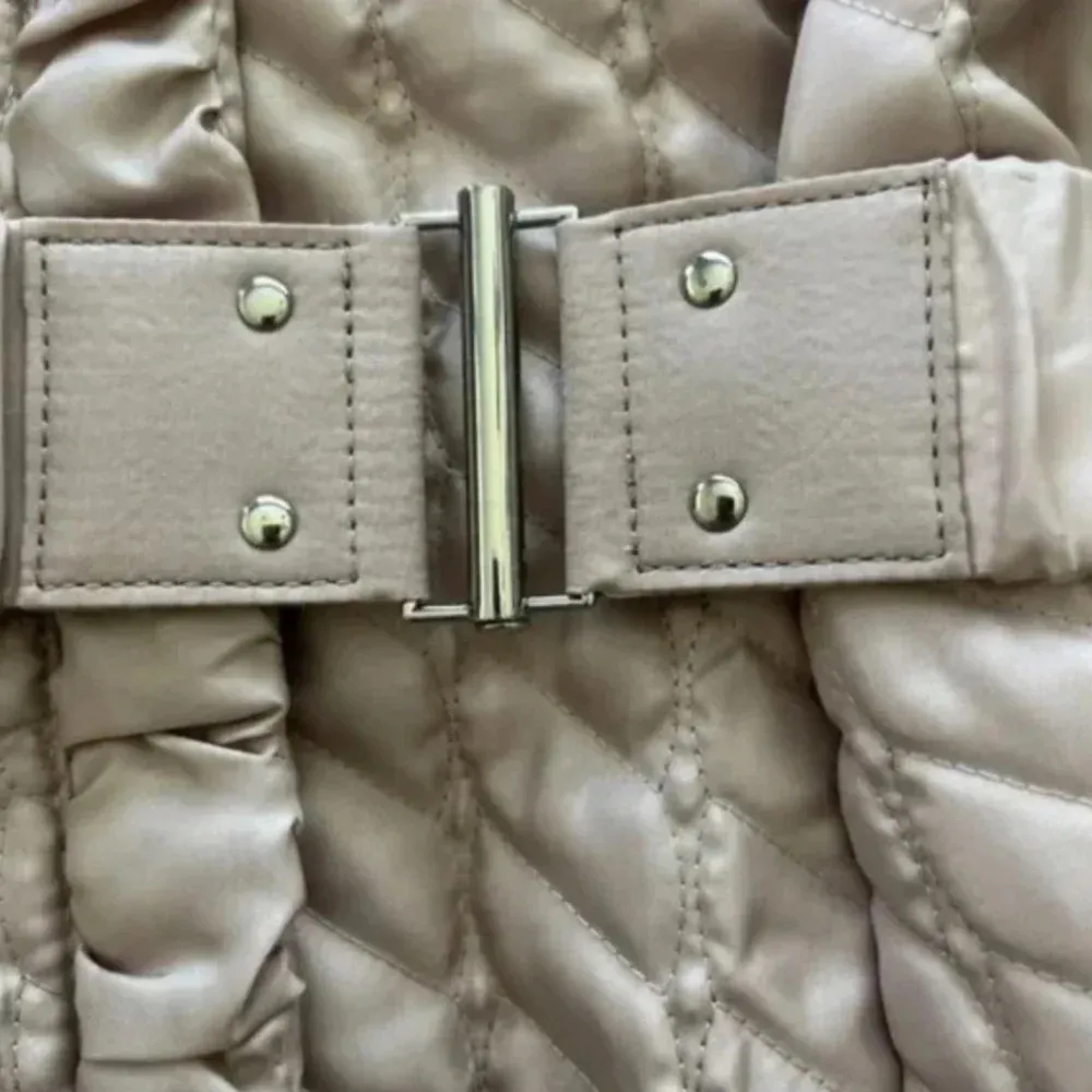 White House Black Market Quilted / Belted Vest - Size XXS - EUC - Image 6