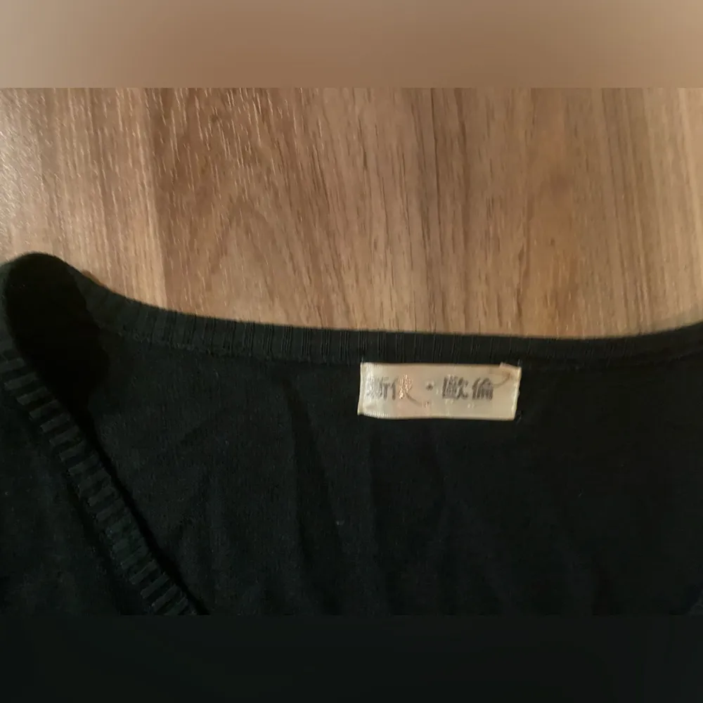 Cotton & Rayon Classic Cardigan Size Small Black - Image 4