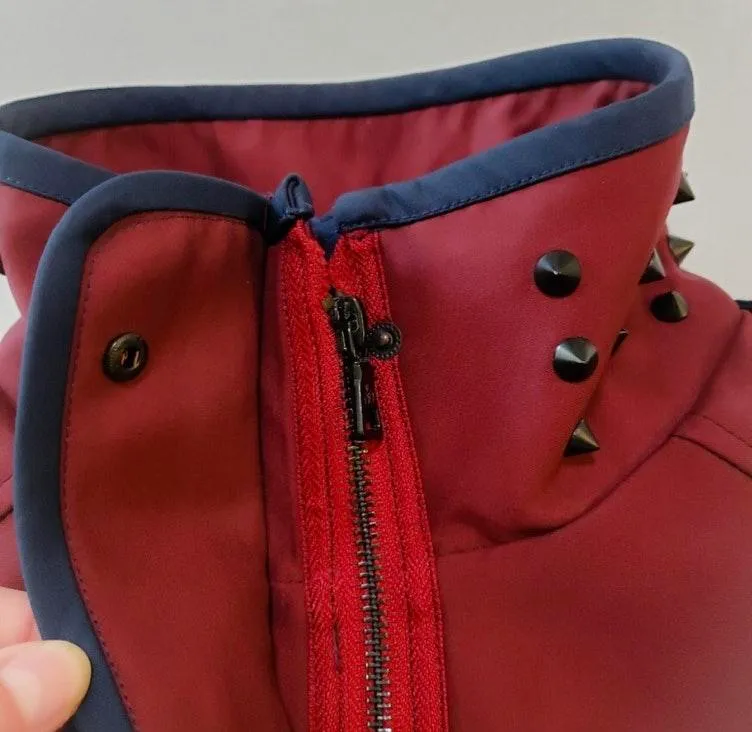 Studded Military Style Trench Coat - Image 3