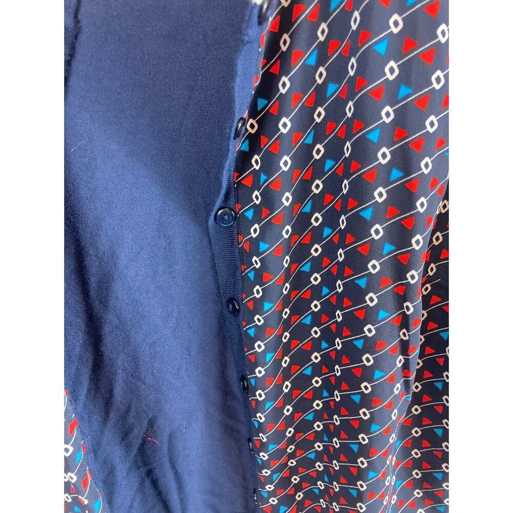 Charter Club Patterned Button Up Sweater Size Medium - Image 4