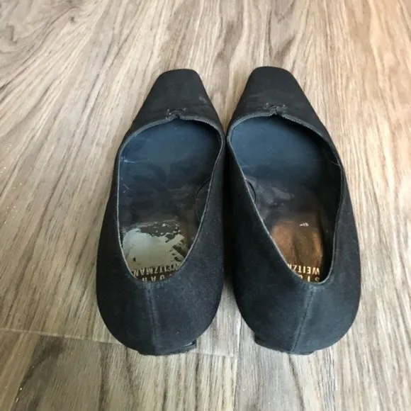 Stuart Weitzman kitten heels square toe pumps work - Image 3