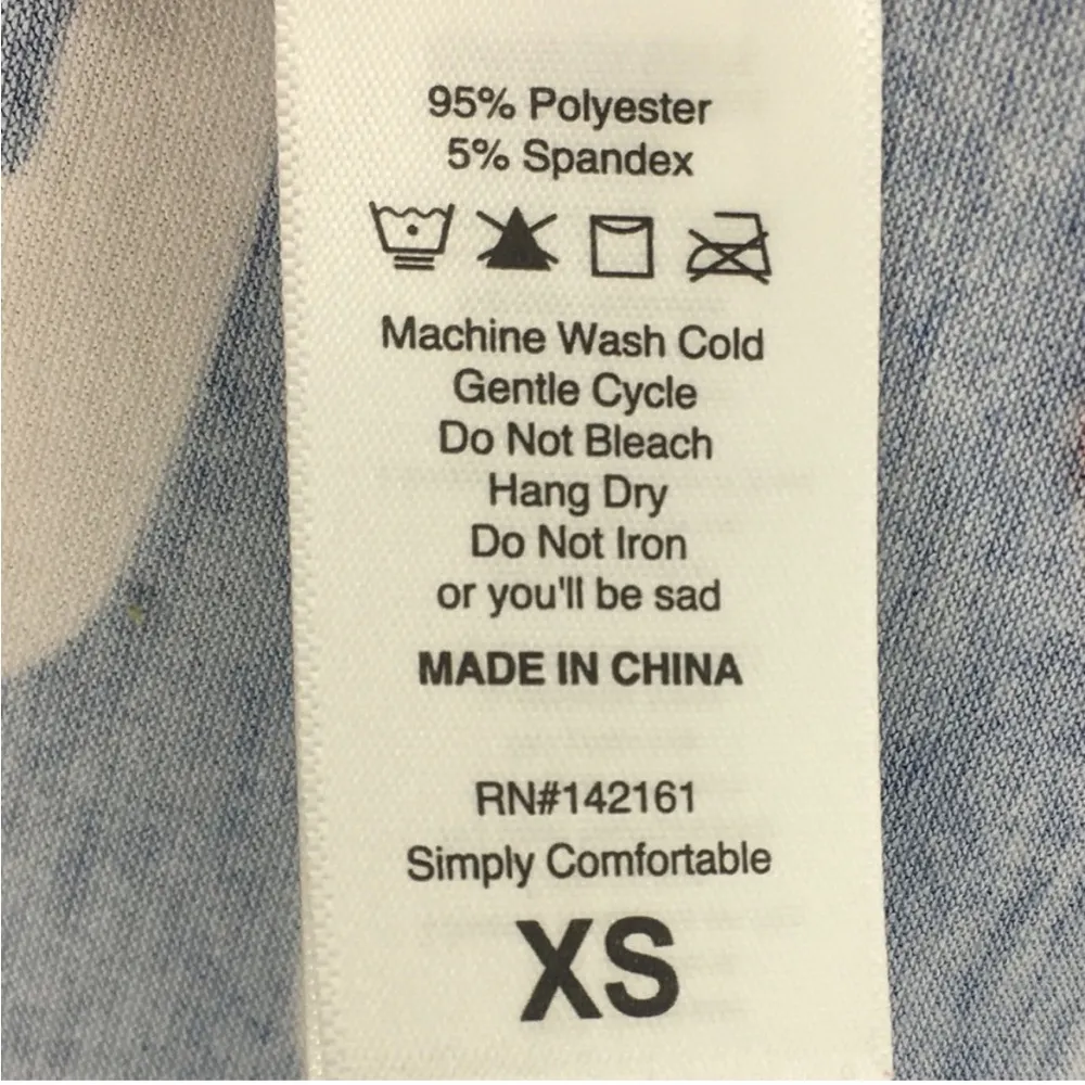 LULAROE Kristina V Neck Tank Top XS Red White Blue Camo America Patriotic USA - Image 9