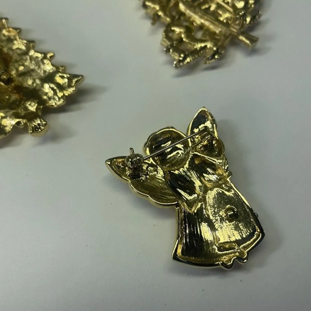 Lot Of 3 Gold Tone Vintage - Image 10