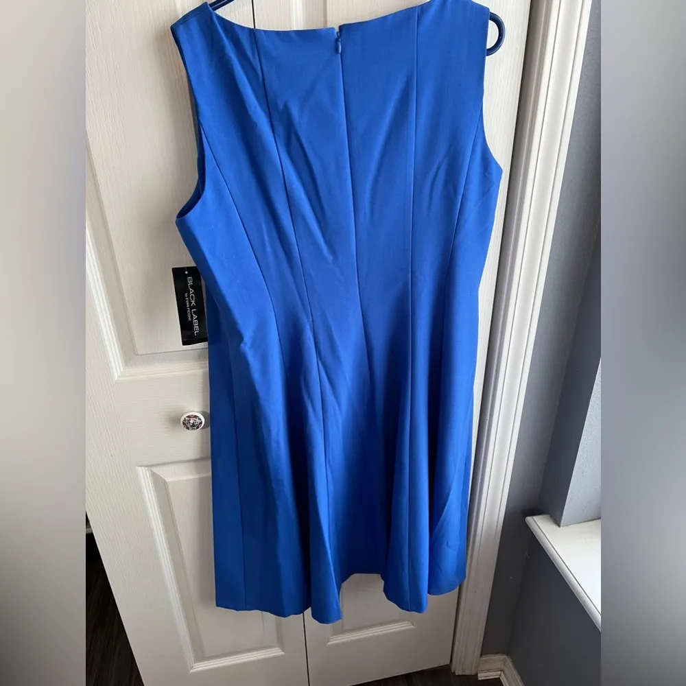 Black Label by Evan-Picone Cornflower color dress size 16 - Image 6
