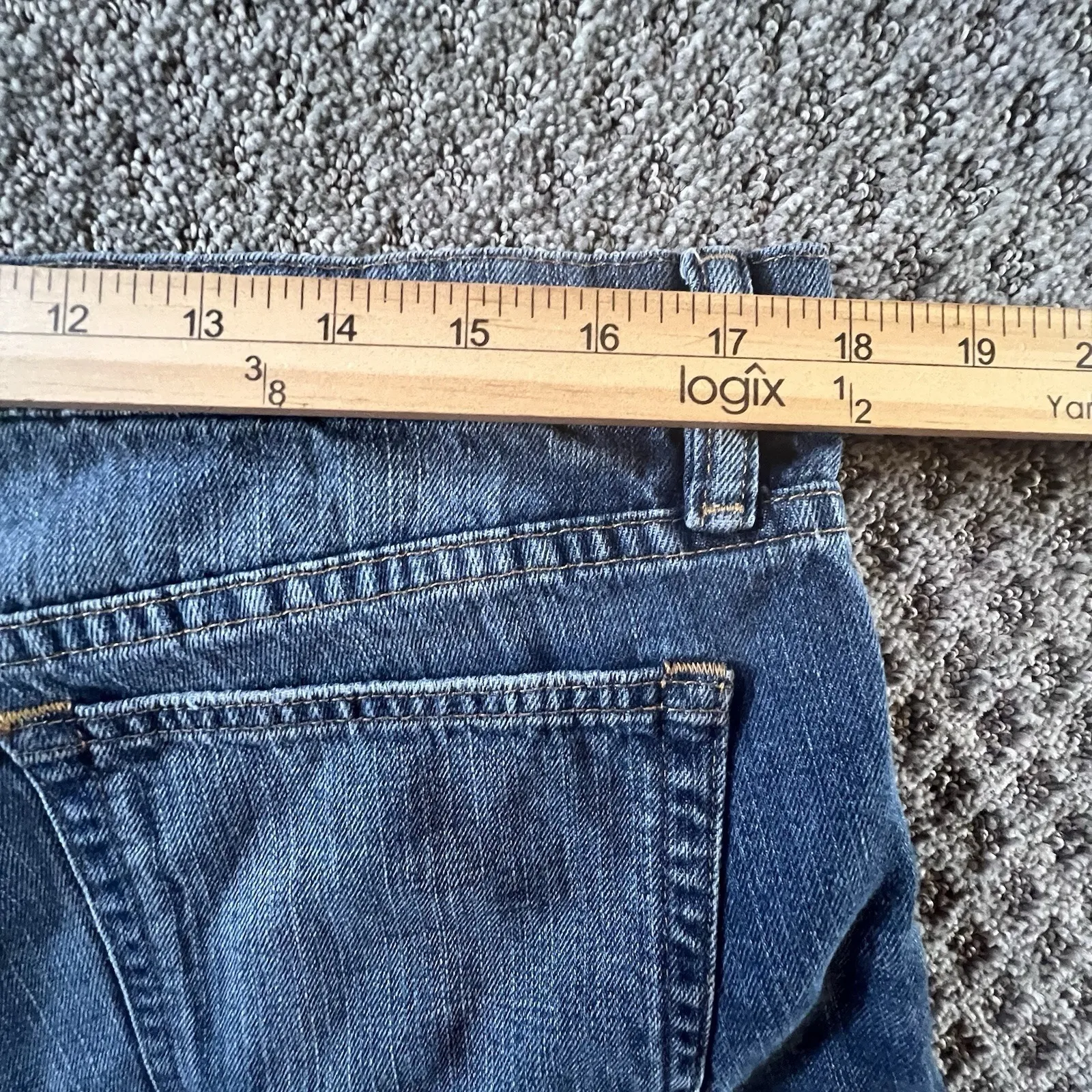 Ralph Lauren‎ Sport Womens Denim Cotton Jean Shorts Size 12 Virginia Medium Wash - Image 10