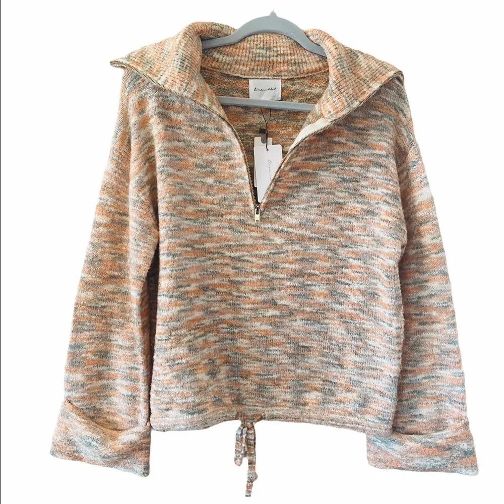 ANTHROPOLOGIE Line & Dot Ines 1/2 Zip Sweater Size XS NEW $118 - Image 3