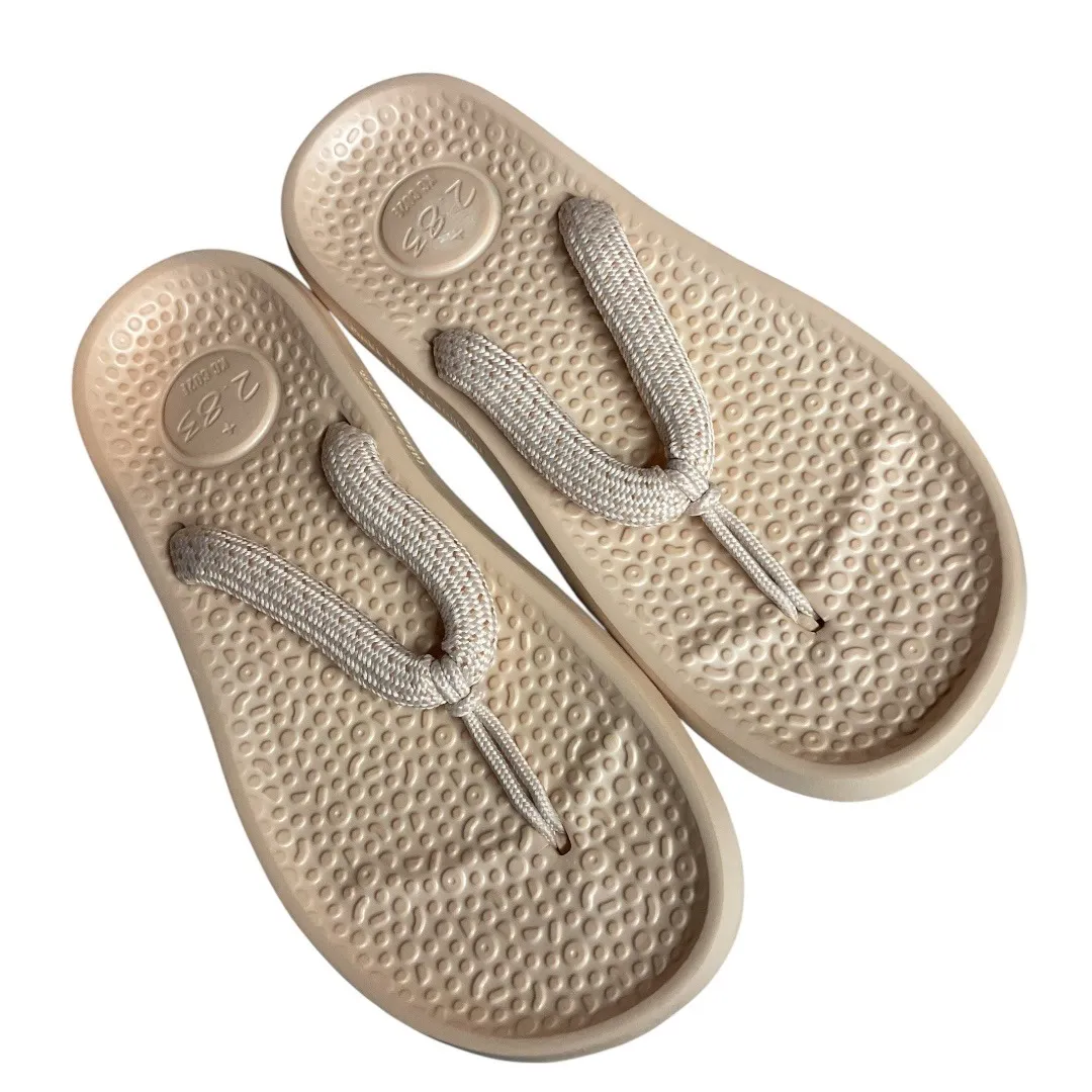 Allbirds Women's Sugar Zeffers 2 Thong Flip Flops Sandal Lux‎ Beige Size 8.5 - Image 4