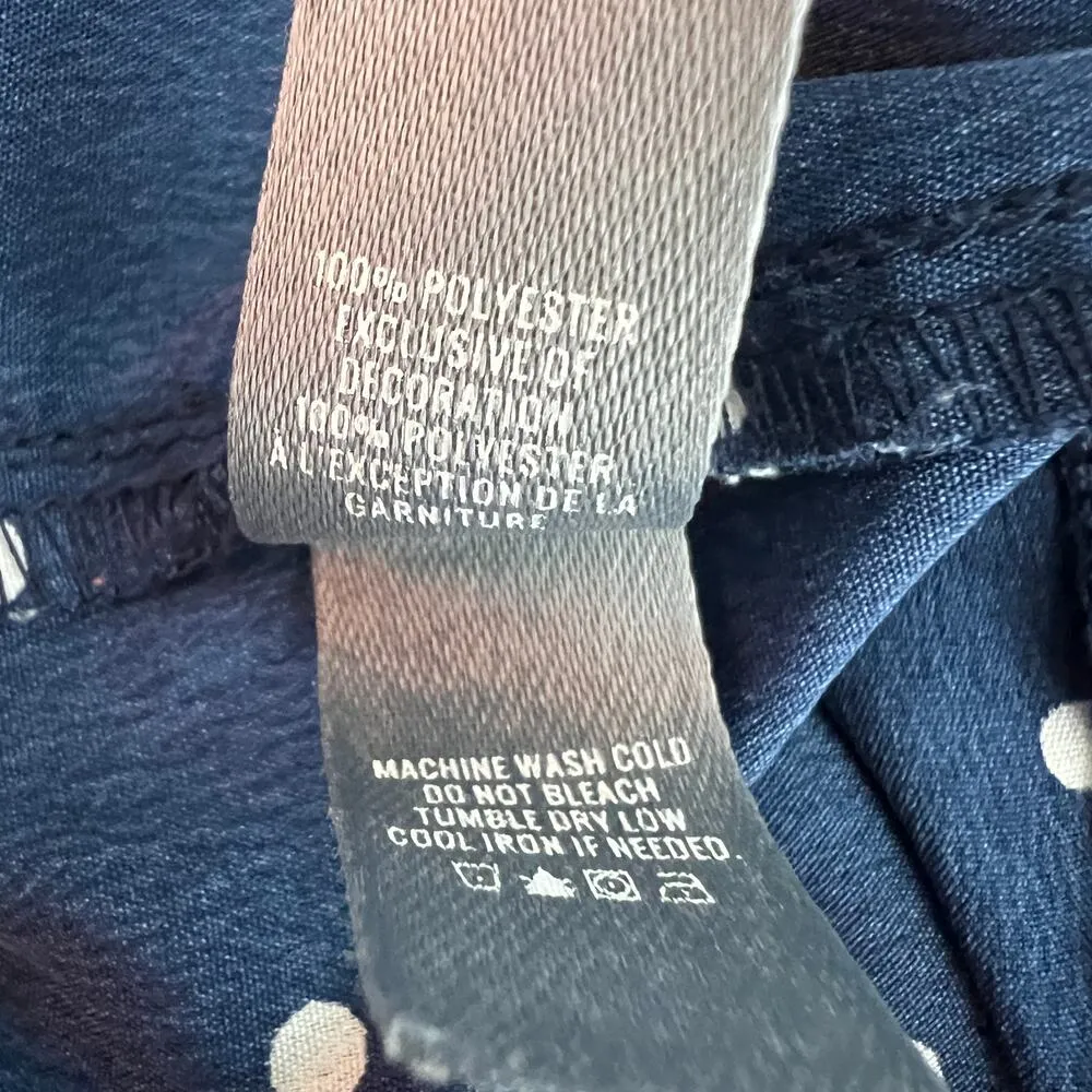 Aerie Polka Dot Navy Blue & White Women's Lounge Shorts Size Medium Lightweight - Image 5