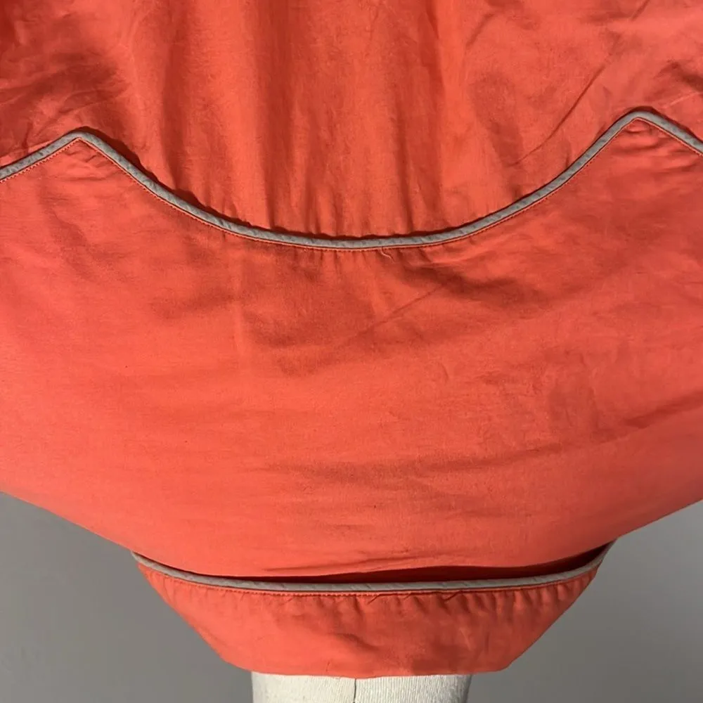 RARE vintage Ralph Lauren western wear bright peach pearl snap western top 12/M - Image 8