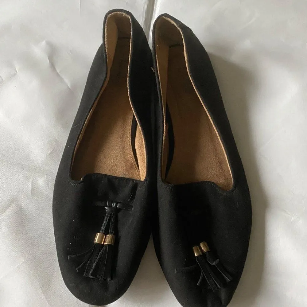 Basic Edition black with tassels ballerina flats - Image 10