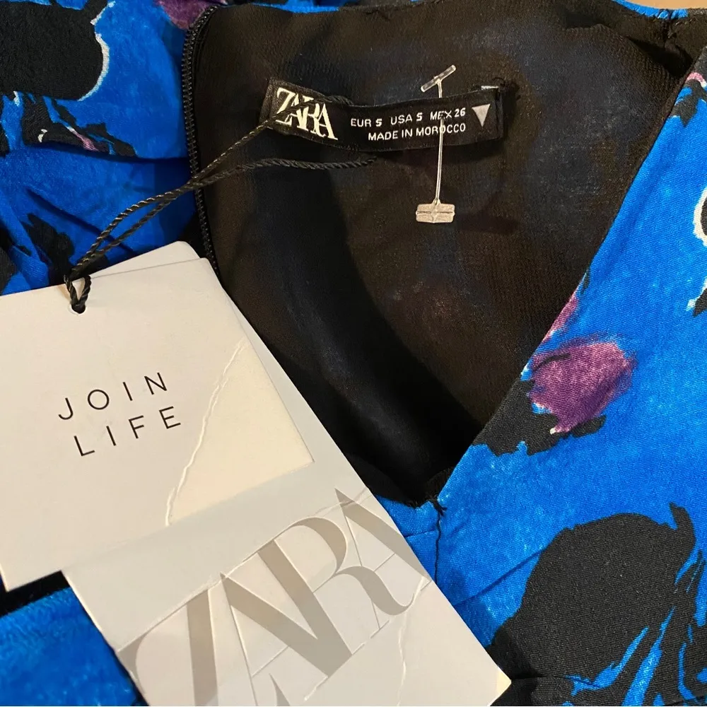 NEW Zara Ruched draped  dress - Image 7