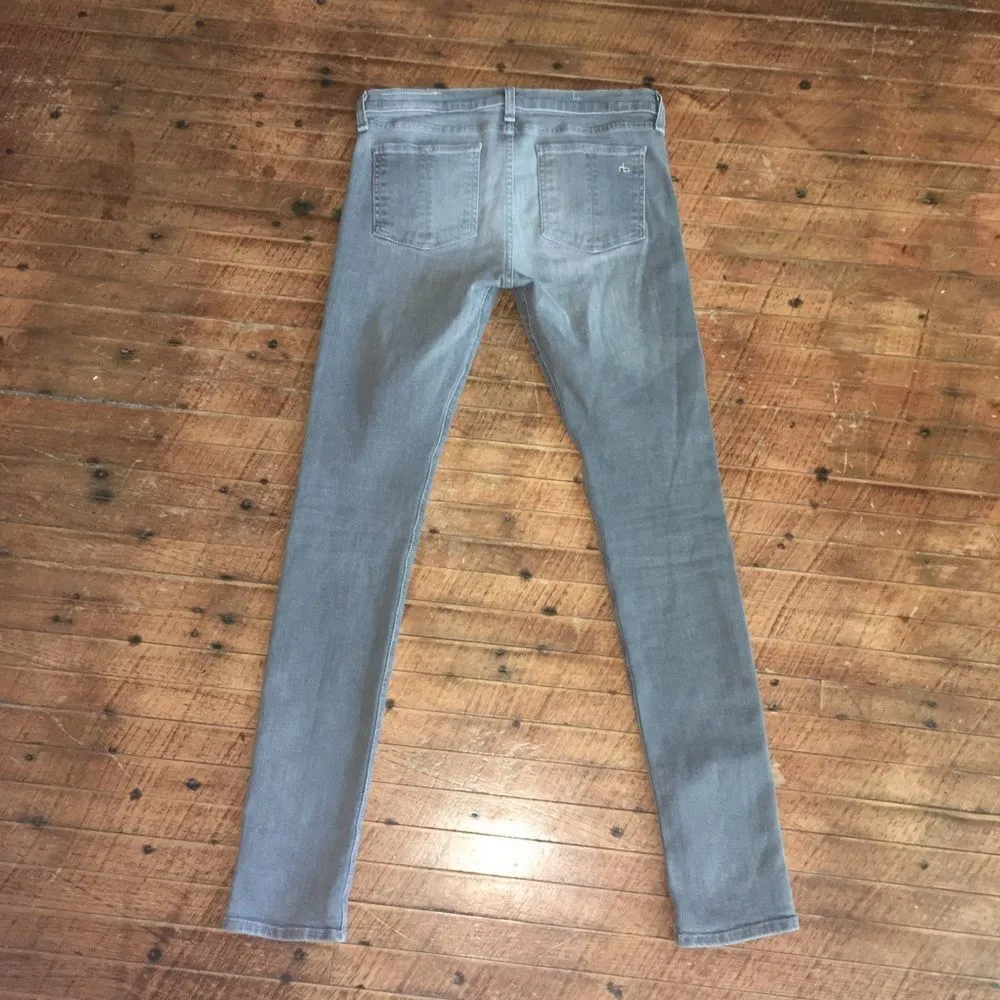 Rag and Bone 28 light gray cropped skinny jeans - Image 5