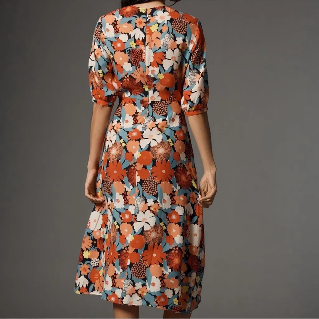 Marimekko Absidi floral midi dress Red Size 4 - Image 3