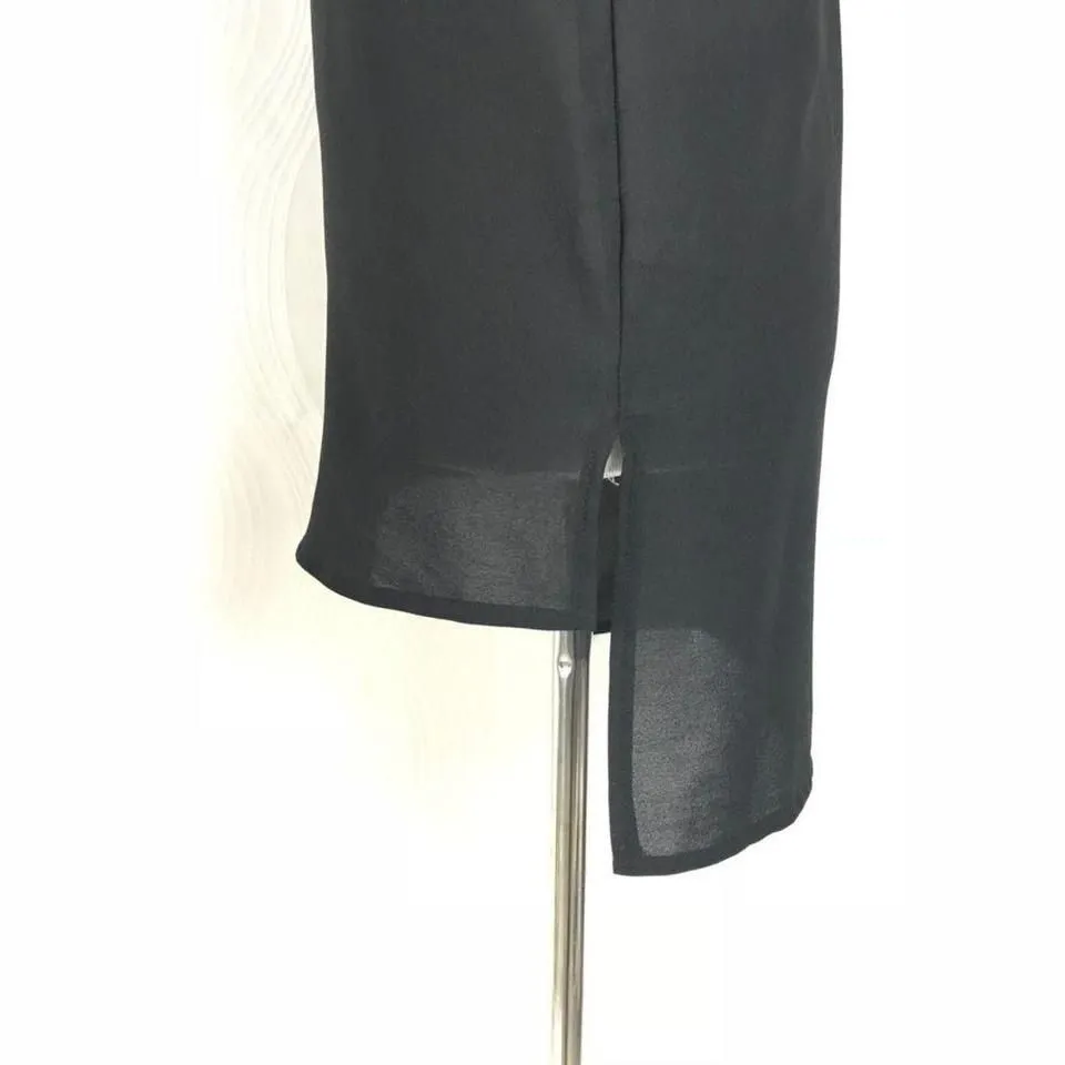 Love & Liberty Women's Hi‎ Low Hem Blouse Black Sleeveless Top Size Small - Image 3