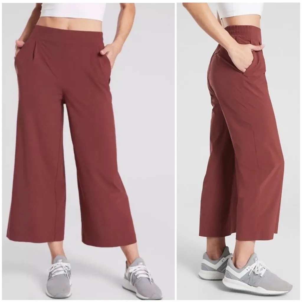 Athleta Brooklyn Wide Leg Crop Pant Size 10 - Image 2
