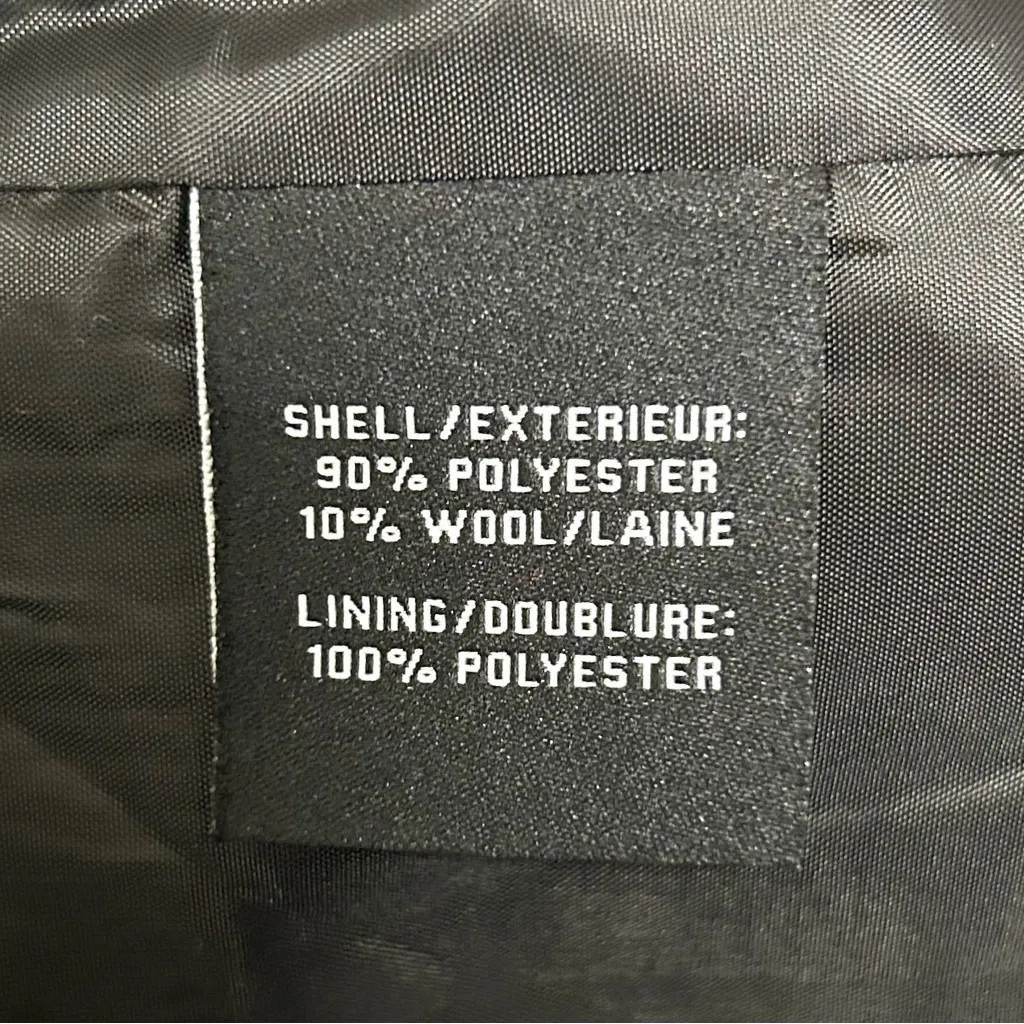 Bagatelle Tweed Pink Black Off White Cropped Single Button Blazer Jacket Large - Image 11