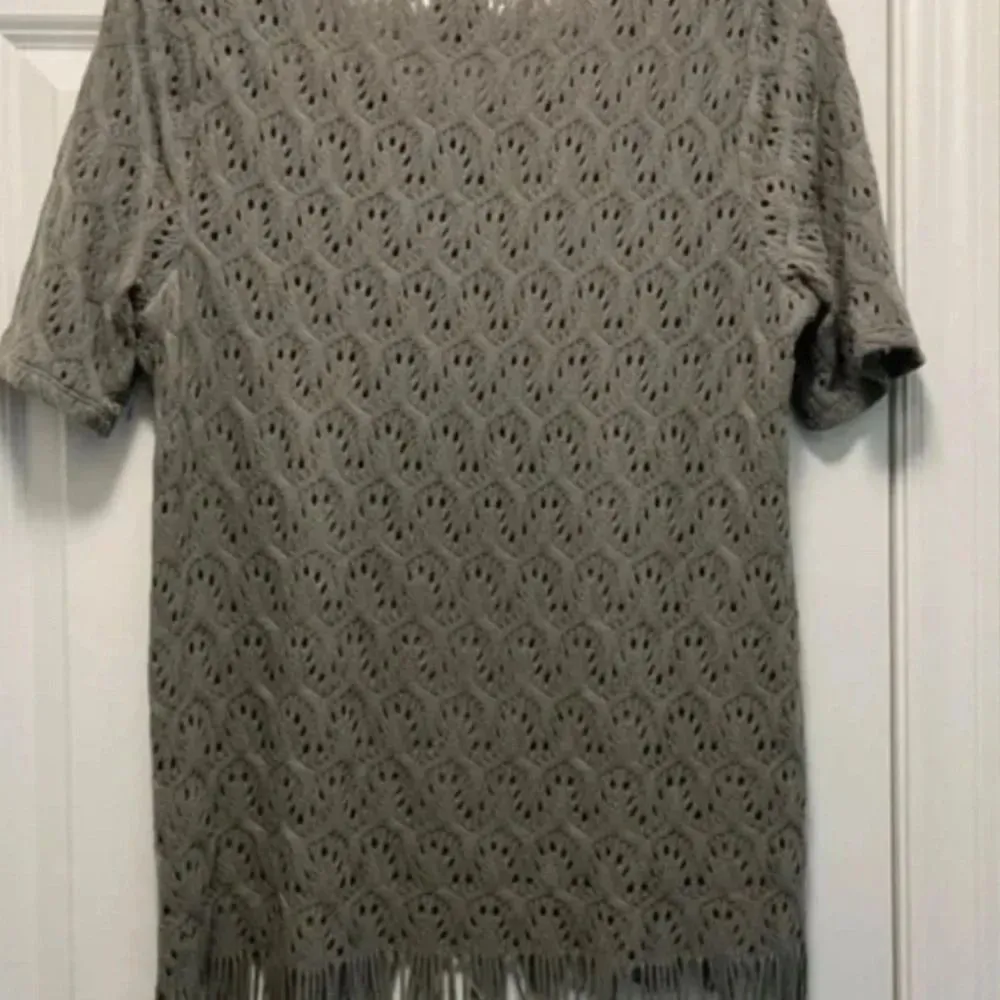 Chico's Crocheted Tunic Top - Size Small (Chico's 1) - with Fringed Bottom EUC - Image 5