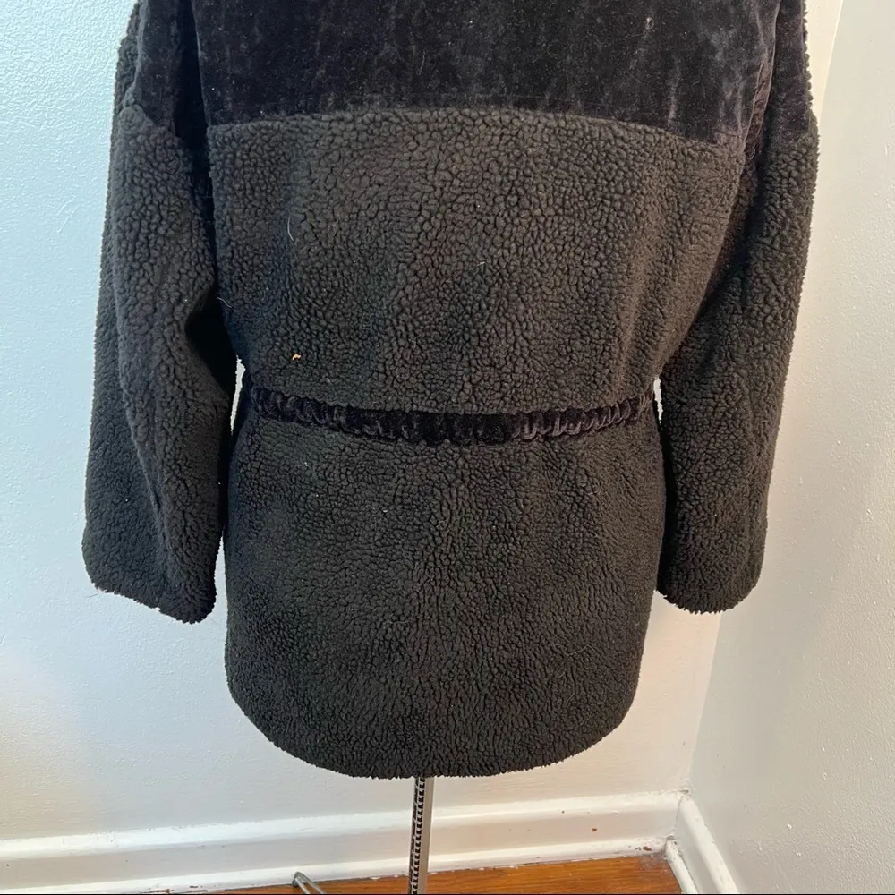 Milligram Full Zip Teddy Jacket Black Size L - Image 8