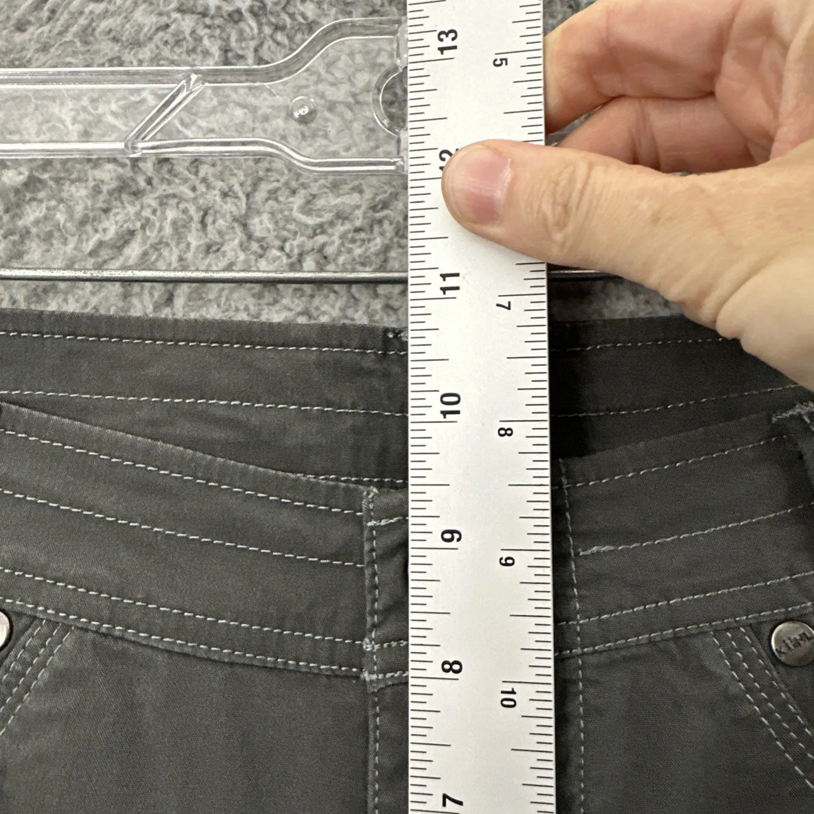 Kuhl Splash Cargo Bermuda Shorts 10.5" Gray Hiking Travel Outdoor Women's 8 - Image 7