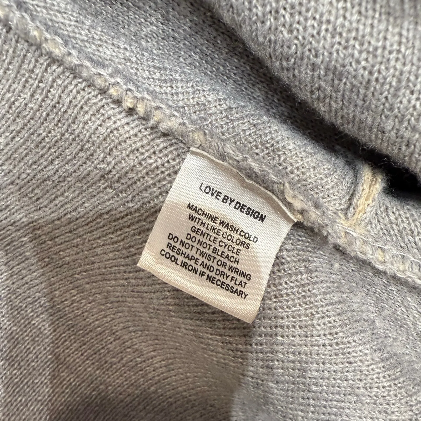 Love By Design Tan Cardigan Sz M - Image 6