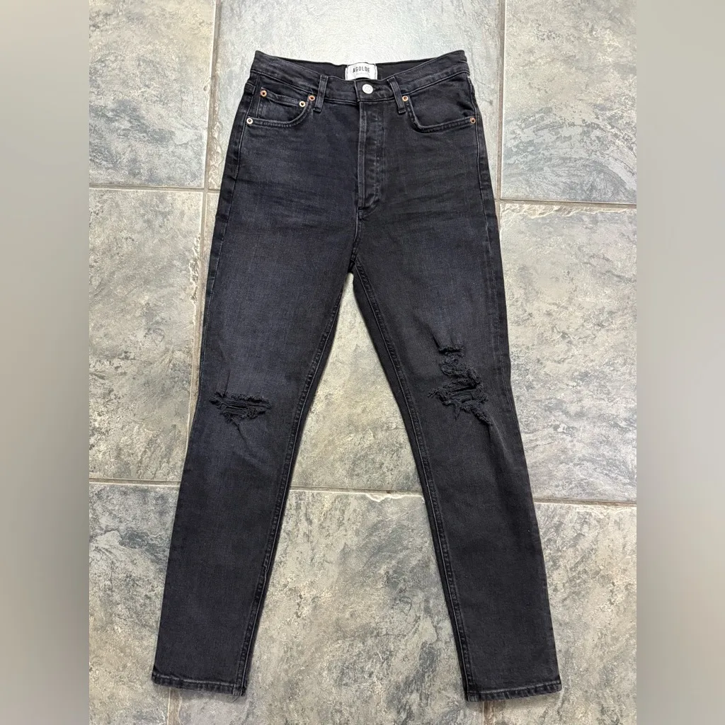 New! Agolde Nico High Rise Skinny in‎ Cassette Sz 26 $239 - Image 8