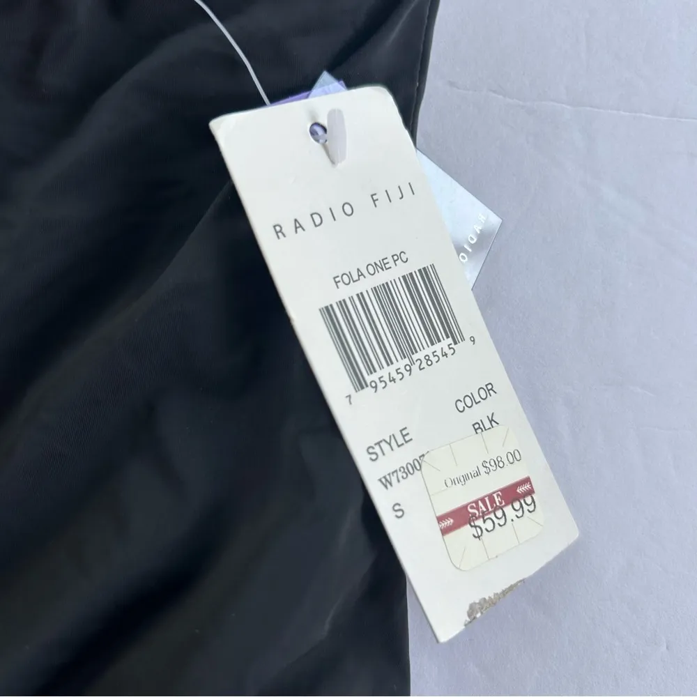 Radio Fiji NEW black FOLA cheeky lace up one piece swim suit Small whimsigoth - Image 6