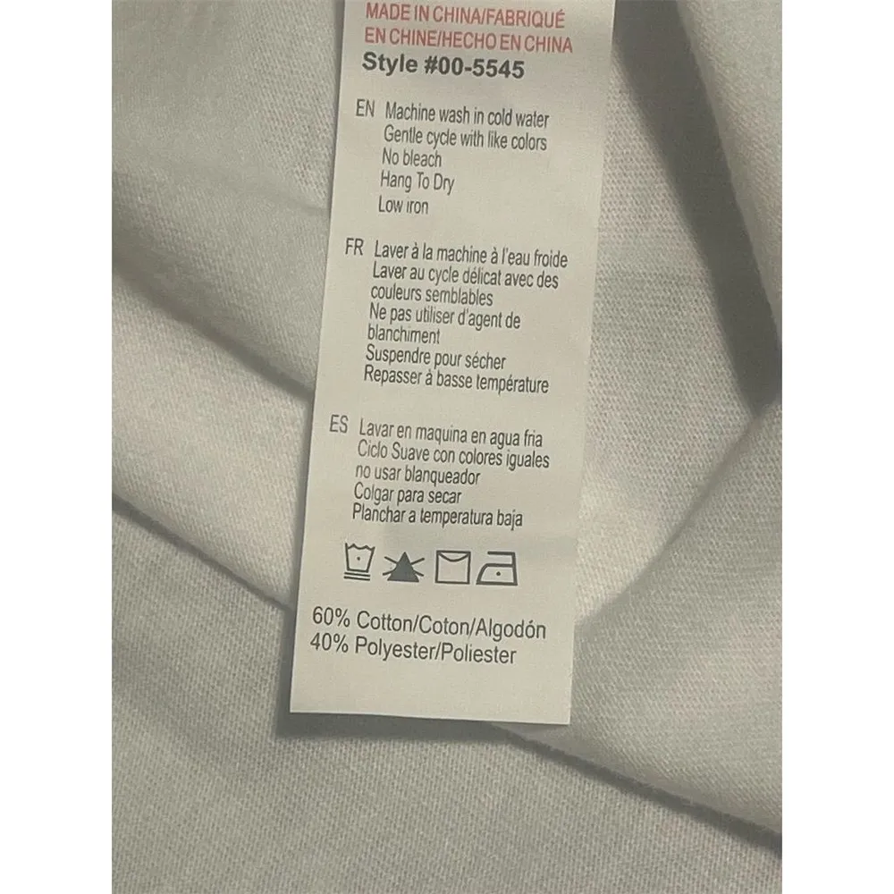 Charlotte Russe T Shirt Women's Size L White Support Your Local Cowboys Tee NEW - Image 7