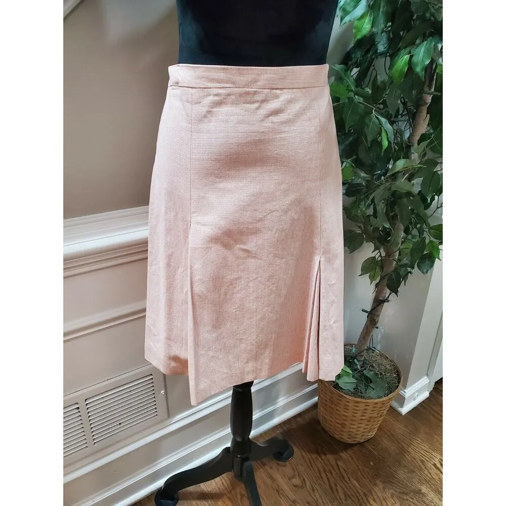 K per Koan Women Light Pink 100% Cotton Long Sleeve Blazer & Skirt 2 Piece Suit Size 6 - Image 3