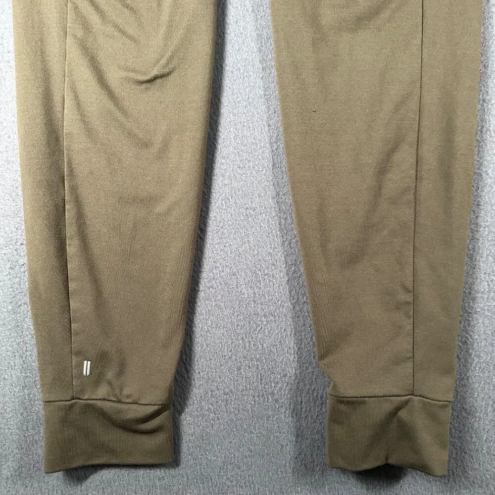 No Bull Womens XS Green Pull On Elastic Drawstring Joggers Pockets Pants Workout - Image 2