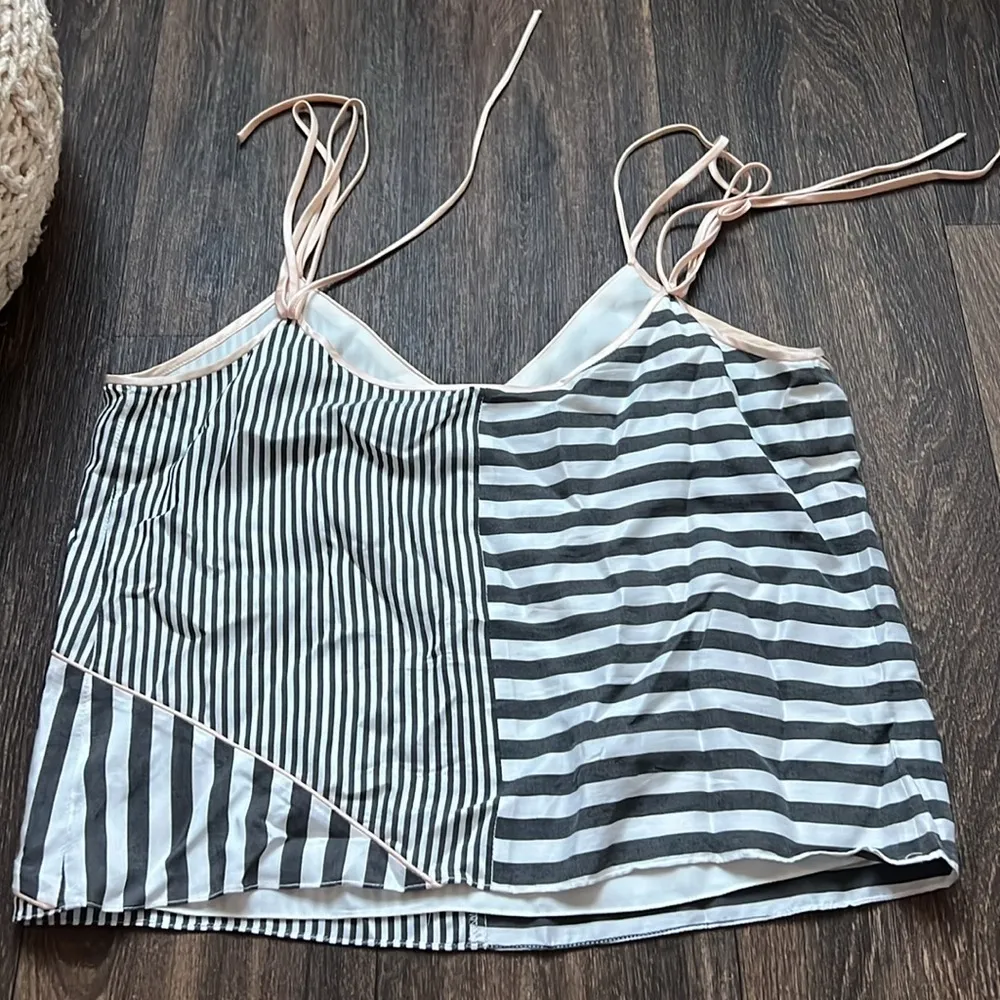 LA LINGE STRIPPED BLOUSE Size M - Image 3