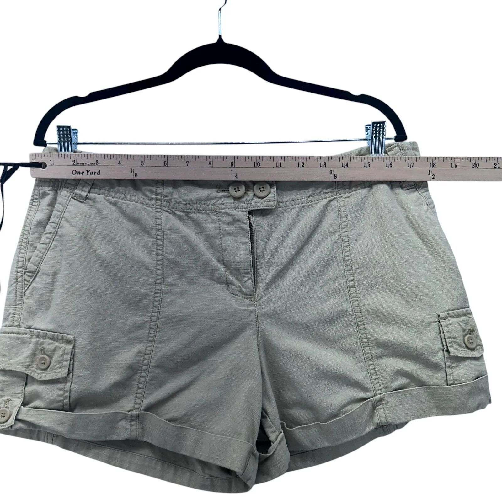 Y2K Utility Shorts Khaki‎ 11 Tan Size undefined - Image 10