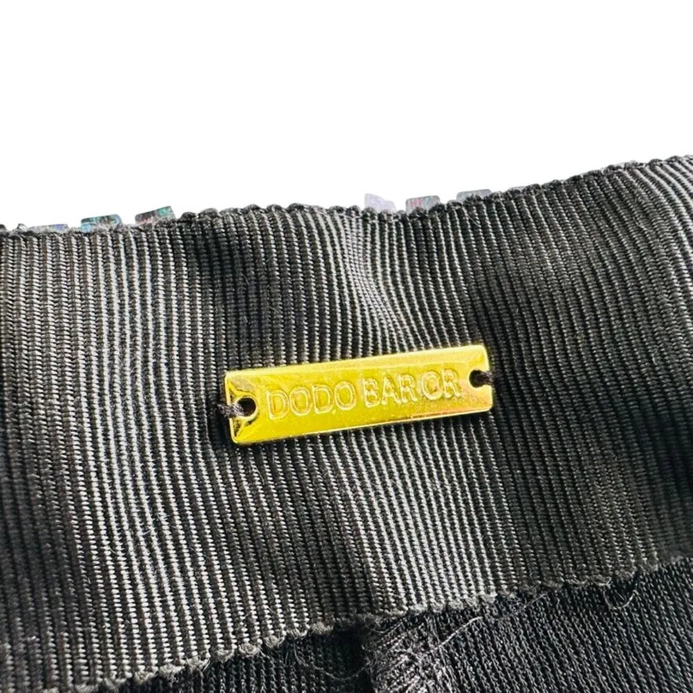 Dodo Bar Or Gabrielle Pants Mirror Sequin Size IT 42 EU 38 US XS Black Shimmer - Image 6