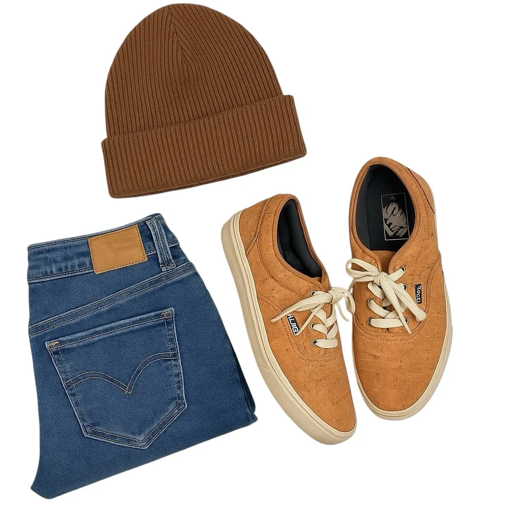 Vans UltraRange Cork Eco Vegan Low Top Sneakers Womens 6.5 Trip Walking Comfort - Image 10