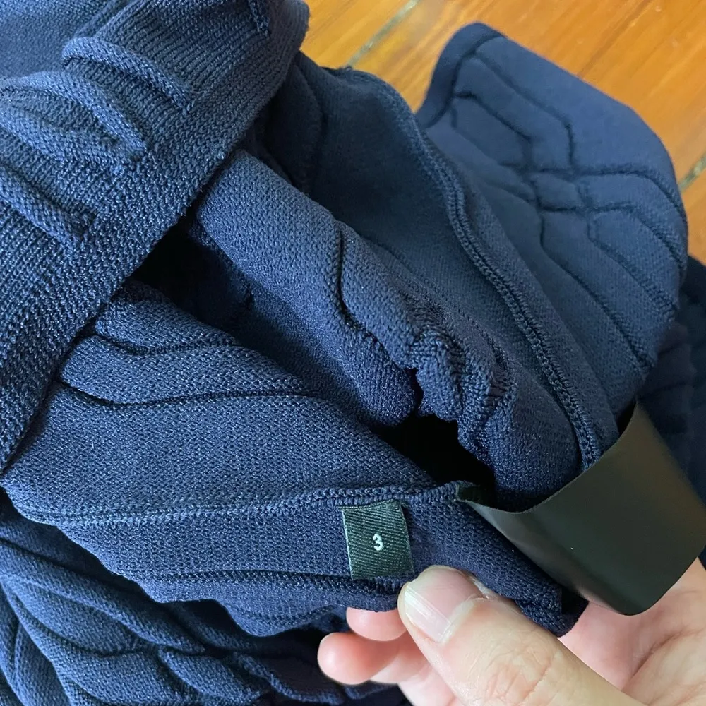 The Kooples Navy & Black Lace Inlay Yoke Fit & Flare Dress - Sz 3 (US Large) 🧡🎀 - Image 14