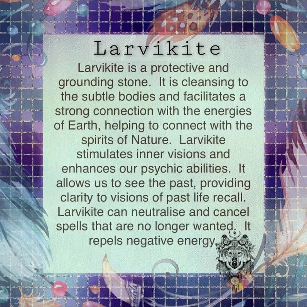 Larvikite black Moonstone & Amethyst Solid Sterling Silver Heart Pendant Blue - Image 3