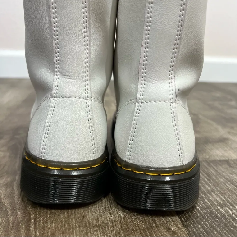 Dr. Martens White Zavala Combat Boots - Image 11