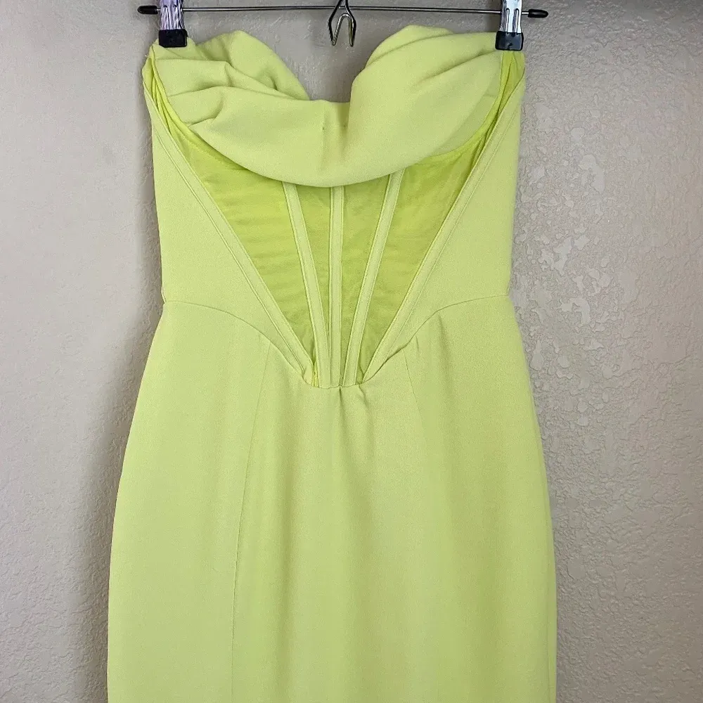 House of CB Lucila Neon‎ Strapless Corset Midi Dress Size XS NWOT - Image 9