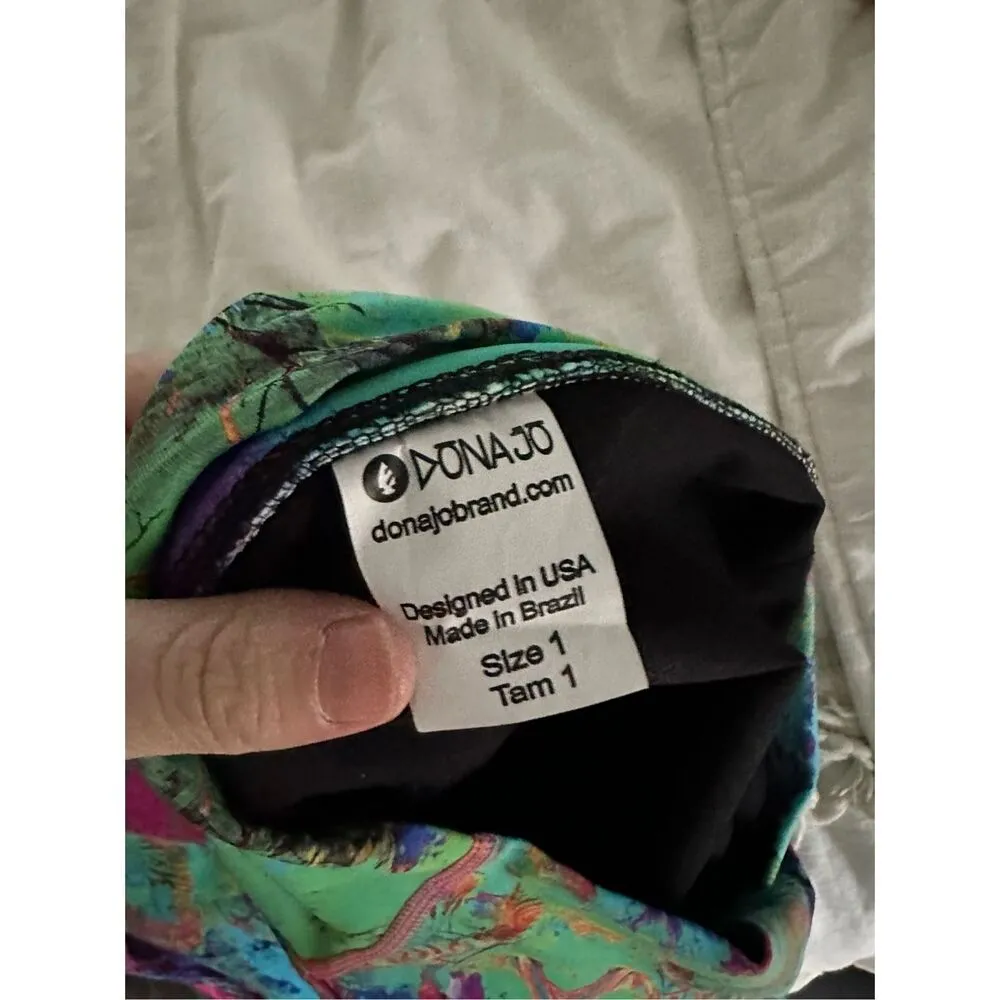 DonaJo Women’s Pink Green Blue 1 Multicolored Skort Skirt - Image 4