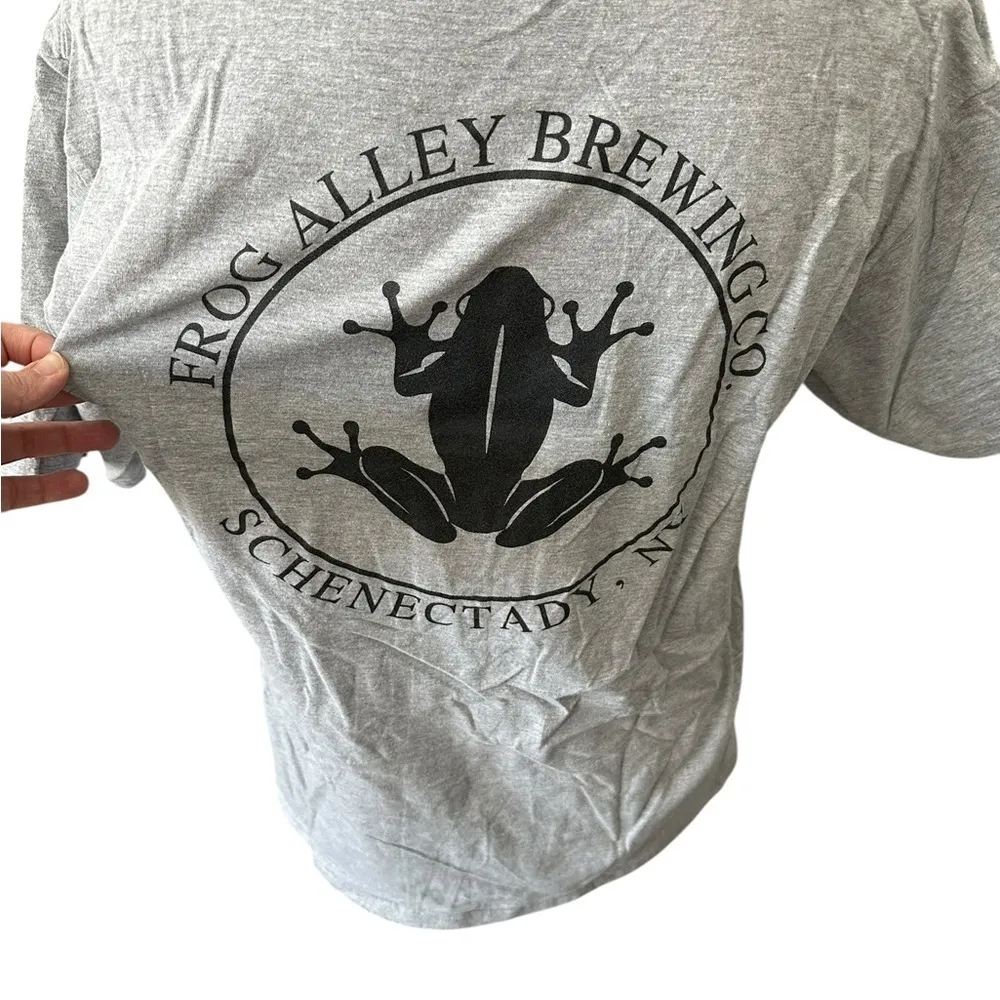 Port & Company Gray Frog Alley Brewing Graphic‎ Short Sleeve T - Image 4