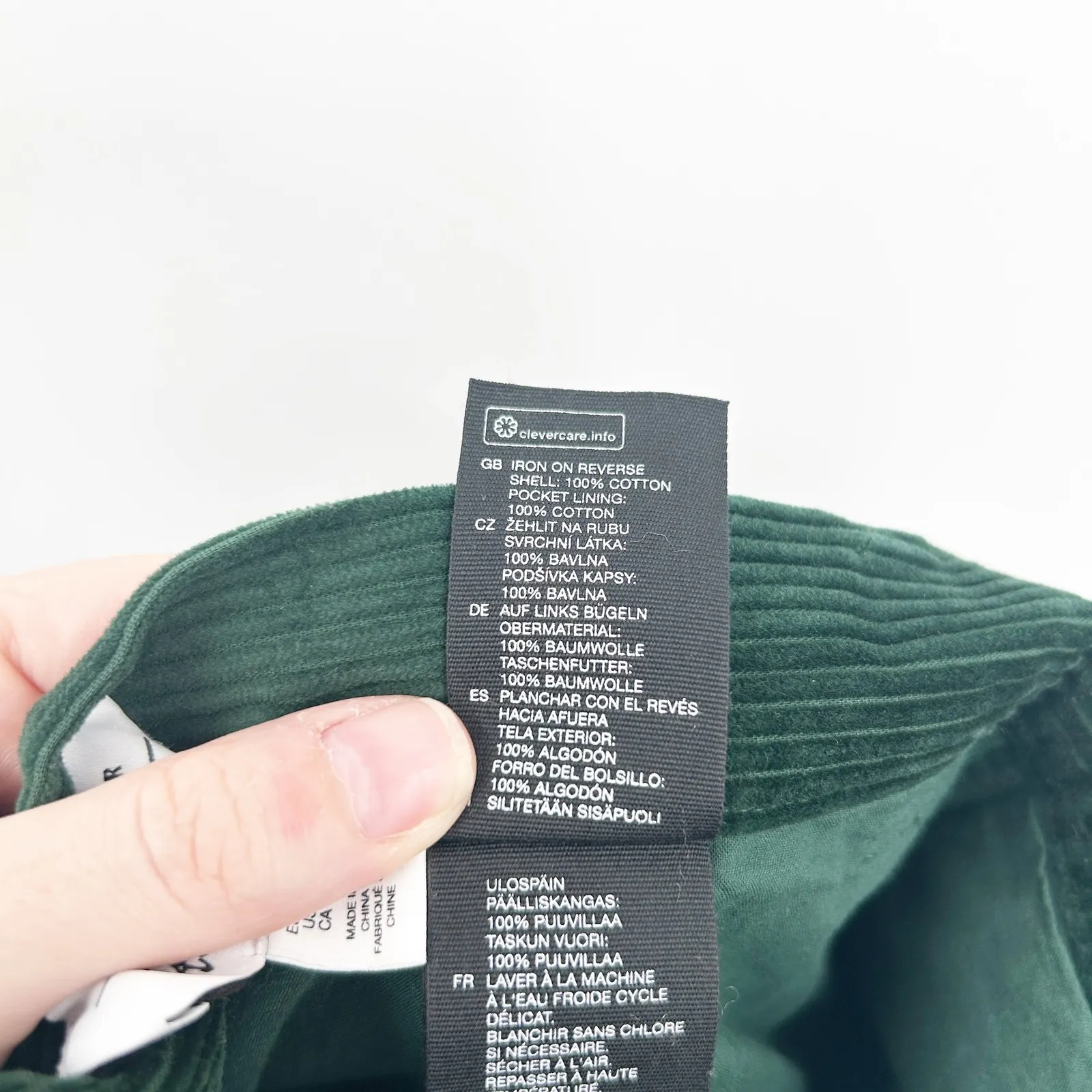 & Other Stories Womens Holiday Party Corduroy Wide Leg Pants Size 4 Forest Green - Image 9