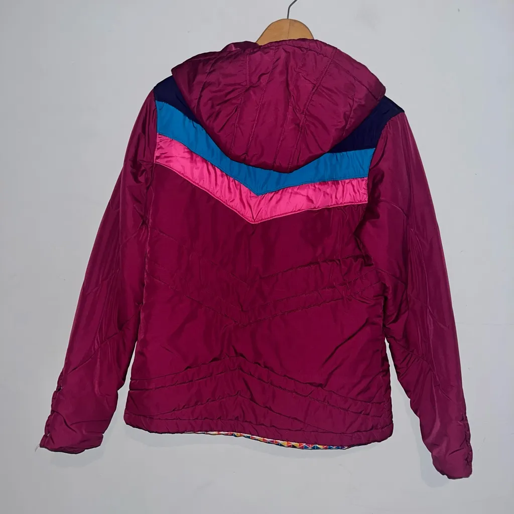 MERRELL Opti Warm Hooded Color Block Jacket sz L - Image 3