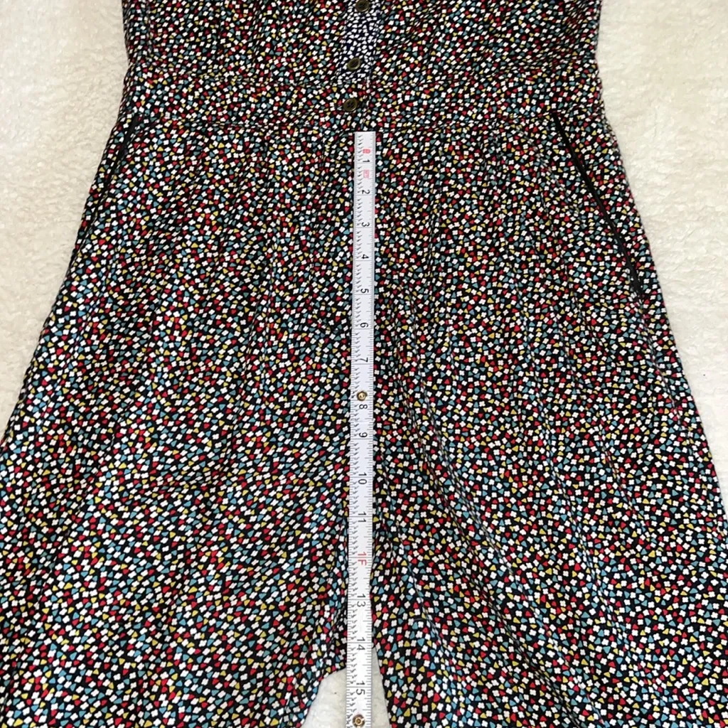 Anthropologie Ett Twa Christine Silken‎ Jumpsuit Geometric Print Size 2 - Image 5