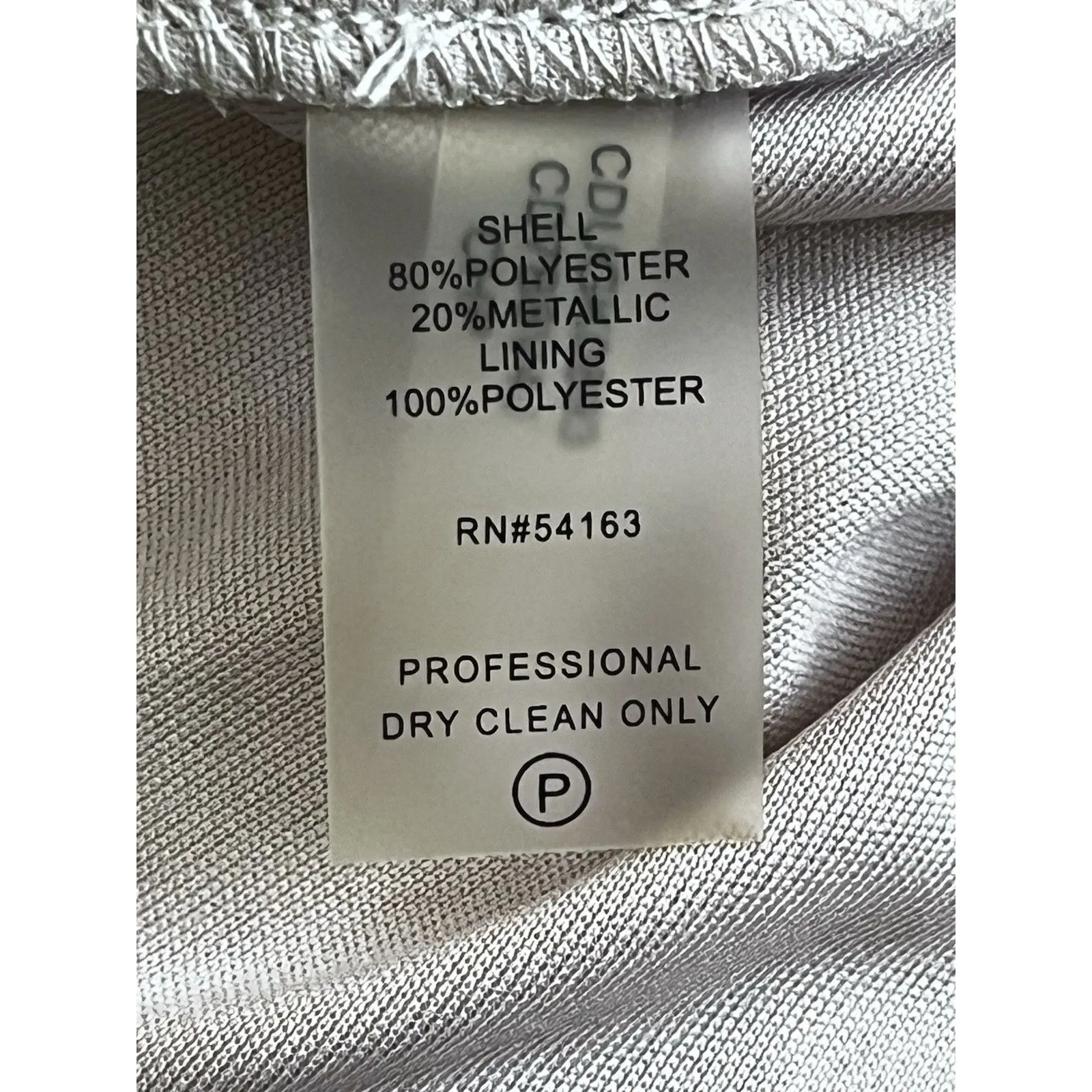 Calvin Klein Sz. 10 NWT Cold Shoulder Rose Gold Shimmer Evening Gown Dress - Image 9