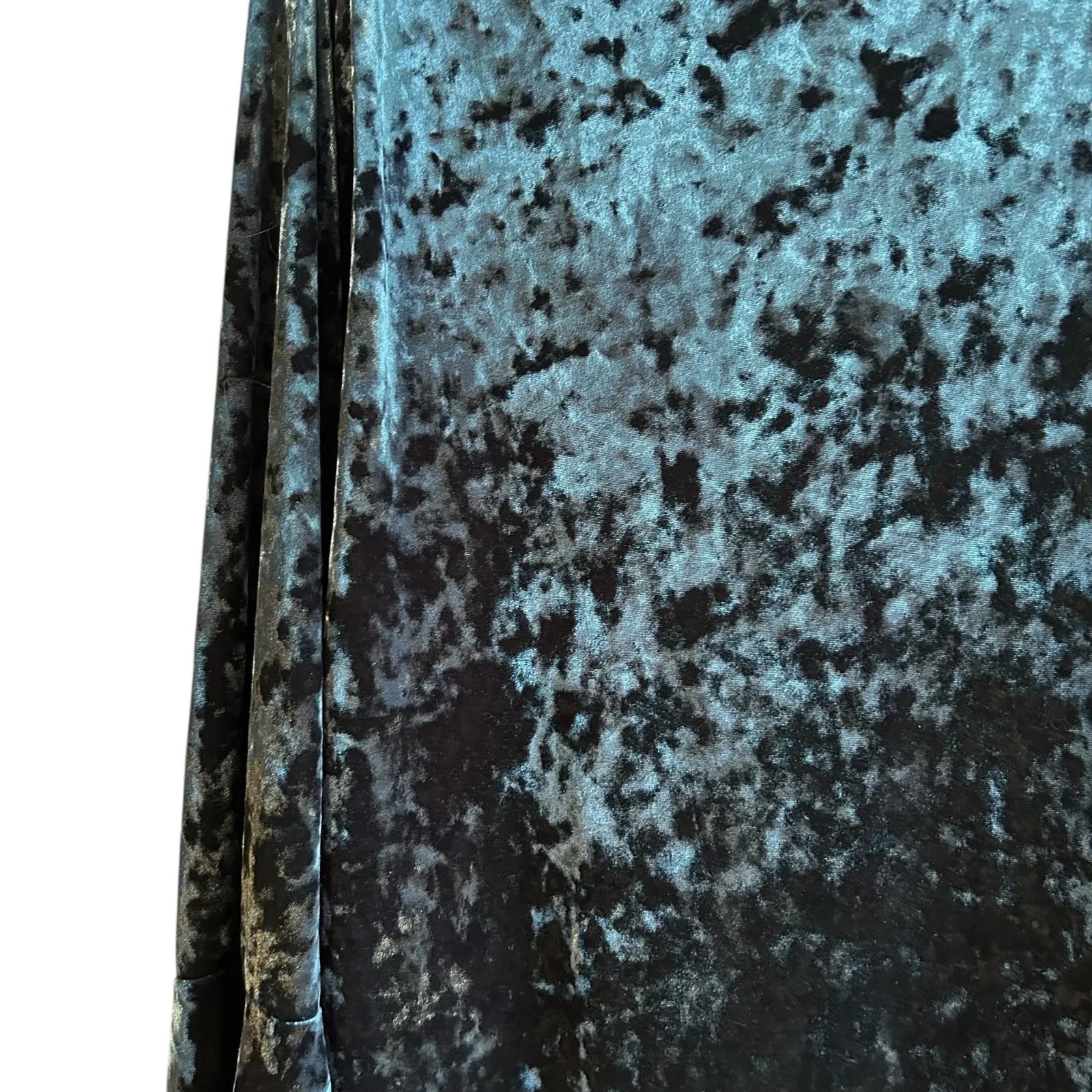 Velvet Tent Dress Green Blue SZ 22/24W Cato Long Bell Sleeve Boho Slinky Flowy - Image 6